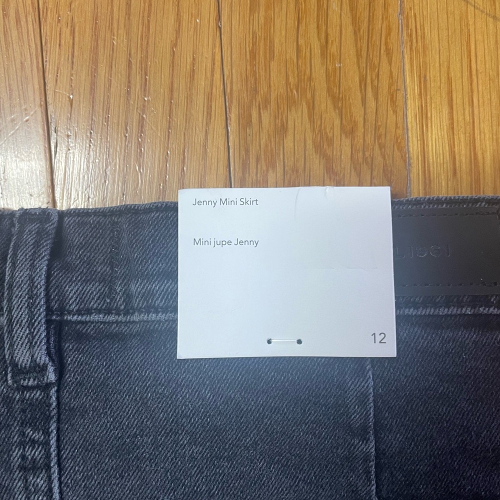 DL1961 black Denim Mini Skirt girls size 12 NWT - Picture 7 of 9